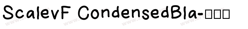 ScalevF CondensedBla字体转换